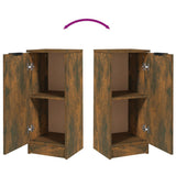 Sideboards 2 pcs Smoked Oak 30x30x70 cm Engineered Wood 817007