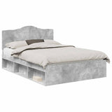 Bed Frame Concerte Grey 150 x 200 cm Solid Pine Wood 3413293