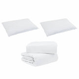 Duvet Set with Pillow 3 pcs White Microfiber and Cotton 3377188