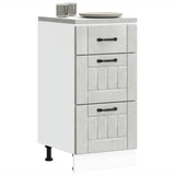 Kitchen Base Cabinet Lucca Concrete Grey Engineered Wood 854234
