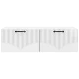 Wall-Mounted TV Cabinet High Gloss White 98 x 41 x 30 cm 899039
