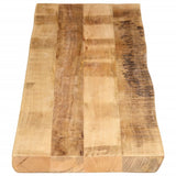Table Top Live Edge 180x40x3.8 cm Solid Wood Rough Mango 370689