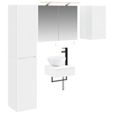 Bathroom Furniture Set 5 pcs White 33 x 34.5 x 160 cm 3407239