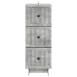 Drawer Cabinet Concrete Grey 33 x 34.5 x 90 cm Engineered Wood 893928