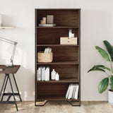 Book Cabinet Brown Oak 80x31x169 cm Engineered wood 3295316