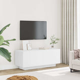 TV Cabinet White 100x35x40 cm Engineered Wood 804436