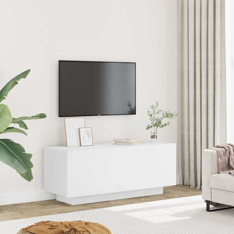 TV Cabinet White 100x35x40 cm Engineered Wood 804436
