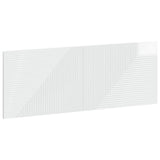 Wall-Mounted Headboard HAARLEM High Gloss White Engineered Wood 896959