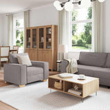 Sofa Set with Cushion 3 pcs Taupe 220 x 78 x 84 cm Fabric 3324615