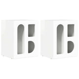 Bedside Table 2 pcs High Gloss White 40 x 35 x 50 cm 891253
