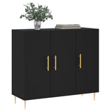 Sideboard Black 90x34x80 cm Engineered Wood 828093