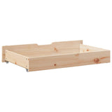 Under-Bed Drawers with Wheels 2 pcs 90x55x17 cm Solid Wood Pine 850923