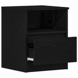 Bedside Cabinet 2 pcs Black Oak 40 x 40 x 50 cm Engineered Wood 862610