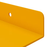 Floating Shelf 4 pcs Mustard Yellow 100 x 9 x 2.5 cm Steel 8003991
