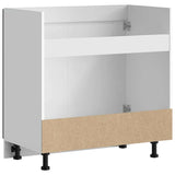 Sink Base Cabinet "Porto" Black 80x46x81.5 cm Engineered Wood 853928