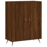 ZNTS Highboard Brown Oak 69.5x34x180 cm Engineered Wood 3198192