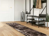 Rug Runner MARSA Black 50 x 400 cm Polyester and PVC 42023372