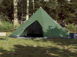 Camping Tent Tipi 4-Person Green Waterproof 94380