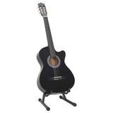 70133 12 Piece Western Classical Guitar Set with 6 Strings Black 38