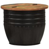 Coffee Table Black 50x39.5 cm Solid Wood Reclaimed 351752