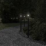 Outdoor Floor Lamps 3pcs Black 100 cm Stainless Steel 4006356
