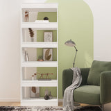 Book Cabinet/Room Divider White 60x30x166 cm Engineered Wood 811673