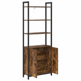 Book Cabinet Smoked Oak 60 x 24 x 161 cm Engineered Wood 883858