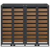 Wheelie Bin Storage for 2 Bins Anthracite 136 x 77.5 x 115.5 cm 3394768