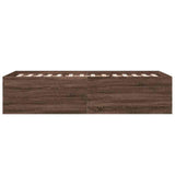 Bed Frame without Mattress Brown Oak 90x200 cm 3280971