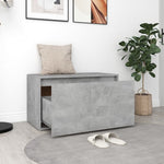 ZNTS Hall Bench 80x40x45 cm Concrete Grey Engineered Wood 808670
