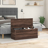 Storage Box Brown Oak 90x35x35 cm Engineered Wood 840687