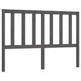 Bed Headboard Grey 156x4x100 cm Solid Wood Pine 817747