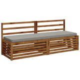 2-Piece Bench Cushions VUGHT 2 pcs 100% Polyester Grey 952251