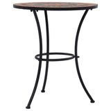 Table Orange and Grey Ceramic top and Powder-coated iron frame 46717
