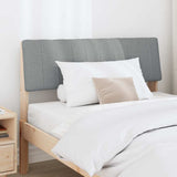 Upholstered Headboard Light Grey 100 cm Solid Pine Wood 879244