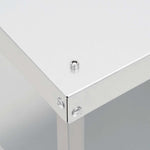 BBQ Oven Smoker with Table Galvanised Steel 3187617