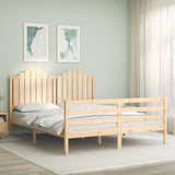 Bed Frame without Mattress 160x200 cm Solid Wood 3194191
