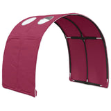 Bed Tunnel 2 pcs Red 211 x 67.5 x 2 cm Polyester 893712