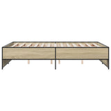 Bed Frame without Mattress Sonoma Oak 120x190 cm Small Double 3279908