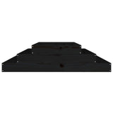 Planter Black 110x110x27 cm Solid Wood Pine 823903