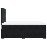Box Spring Bed with Mattress Black 120x190 cm Small Double Velvet 3290860
