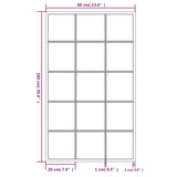 Wall Mirrors 3 pcs Black 100x60 cm Metal 3189036