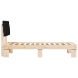 Bed Frame with Upholstered Headboard Black 80 x 200 cm 877521