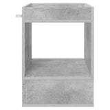 End Table Concrete Grey 40 x 40 x 56 cm Engineered Wood 890950