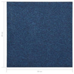 ZNTS Carpet Floor Tiles 20 pcs 5 m² 50x50 cm Dark Blue 147315