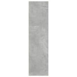 Bookcase Concrete Grey 40x30x114 cm Engineered Wood 857870
