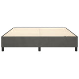 Box Spring Bed Frame Dark Grey King Velvet 3121157