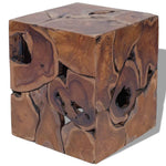 ZNTS Stool Solid Teak Wood 243472