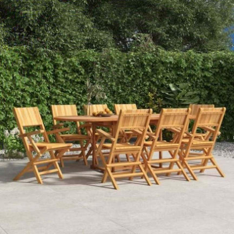 Folding Garden Chairs 8 pcs 55x61x90 cm Solid Wood Teak 3155063