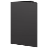 ZNTS Garden Planters 2 pcs Black Triangular 50x43x75 cm Steel 851172